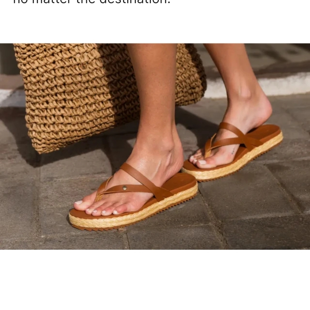Reef Vista, Brown Leather Sandals